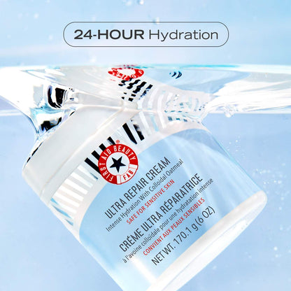 First Aid Beauty Ultra Repair Cream Intense Hydration – Face and Body Moisturizer for Skin Repair