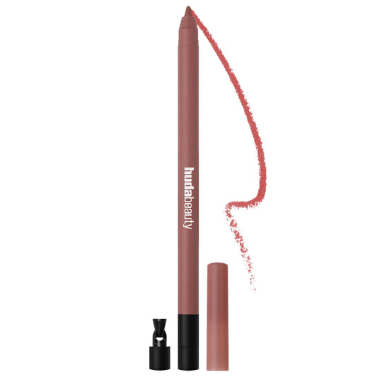 HUDA BEAUTY Lip Contour 2.0 עפרון שפתיים אוטומטי מאט חום-ורדרד
