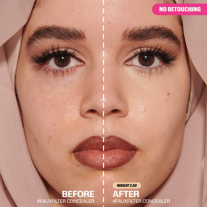 HUDA BEAUTY FauxFilter Matte Buildable Coverage Waterproof Nougat 2.5 Golden - light skin tones with golden undertones