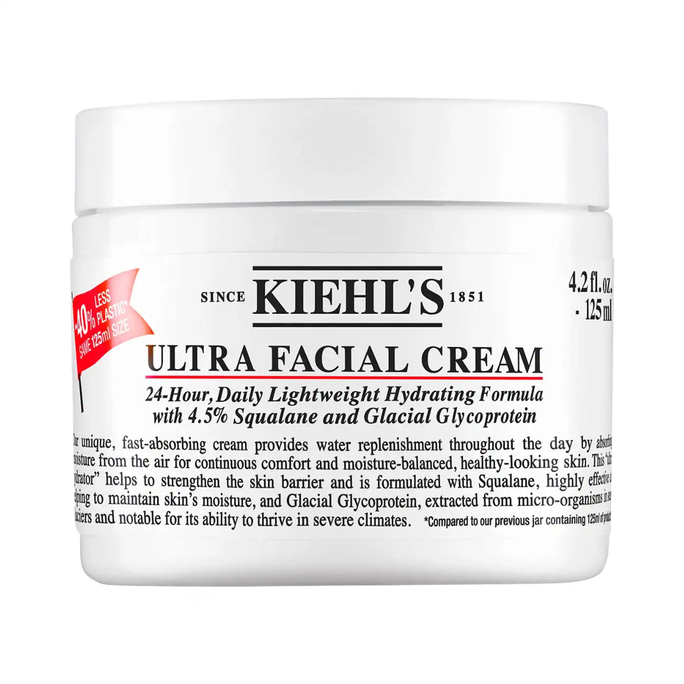Kiehl's Ultra Facial Refillable Moisturizing Cream with Squalane 125 ml كريم ترطيب الوجه الترا