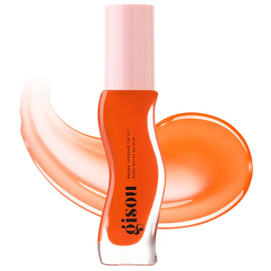 Gisou Honey Infused Hydrating Lip Oil Mango Passion Punch - Sheer Hot Coral