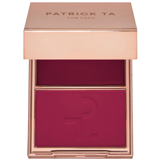 PATRICK TA Major Headlines Double-Take Crème & Powder Blush Duo She's Wanted - rich berry