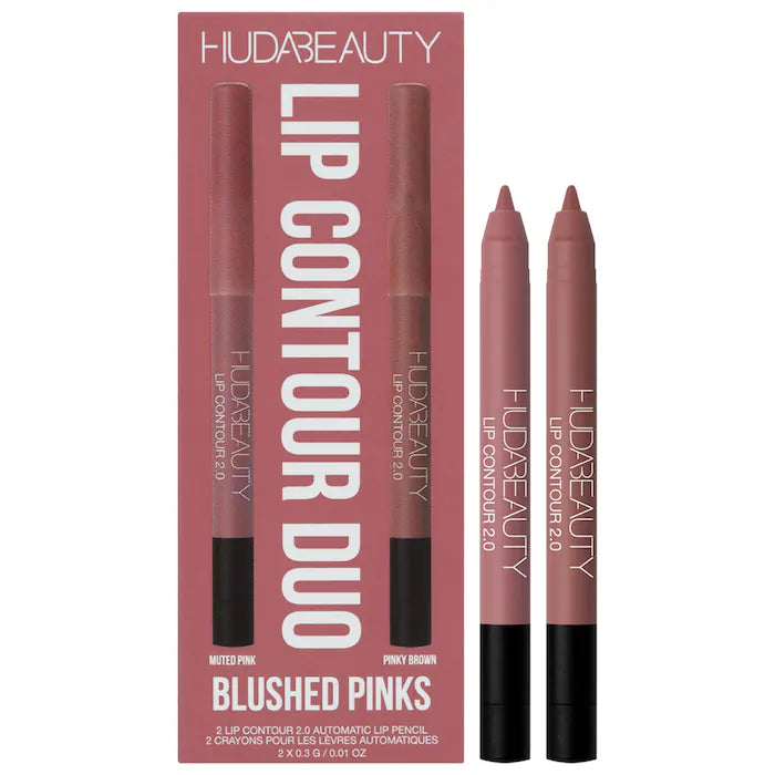 HUDA BEAUTY Mini Lip Liner Contour Set - Blushed Pinks