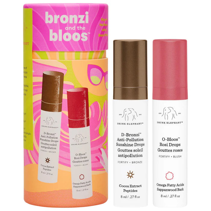 Drunk Elephant Bronzi and the Bloos Color Serum Duo
