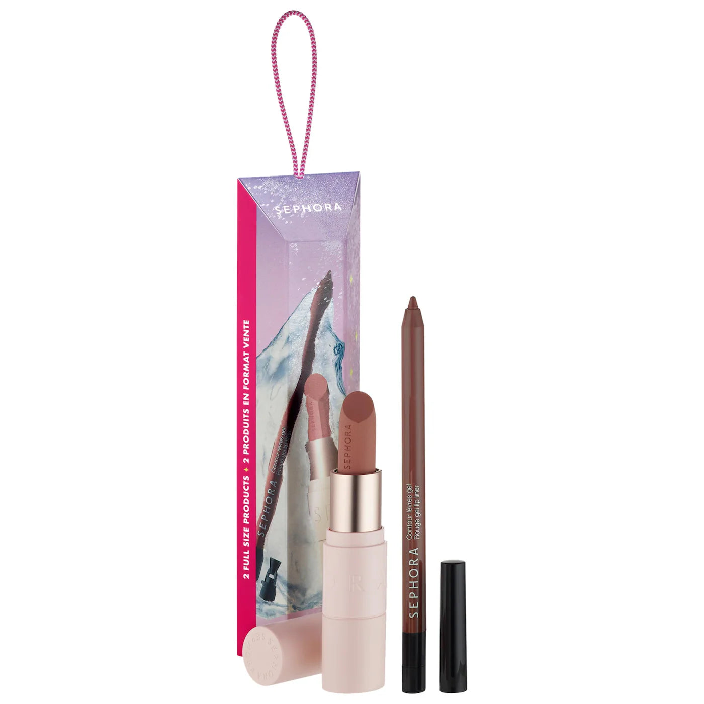 SEPHORA COLLECTION Best Lip Combo Set: Lipstick and Lip Liner Rosy Nude Set