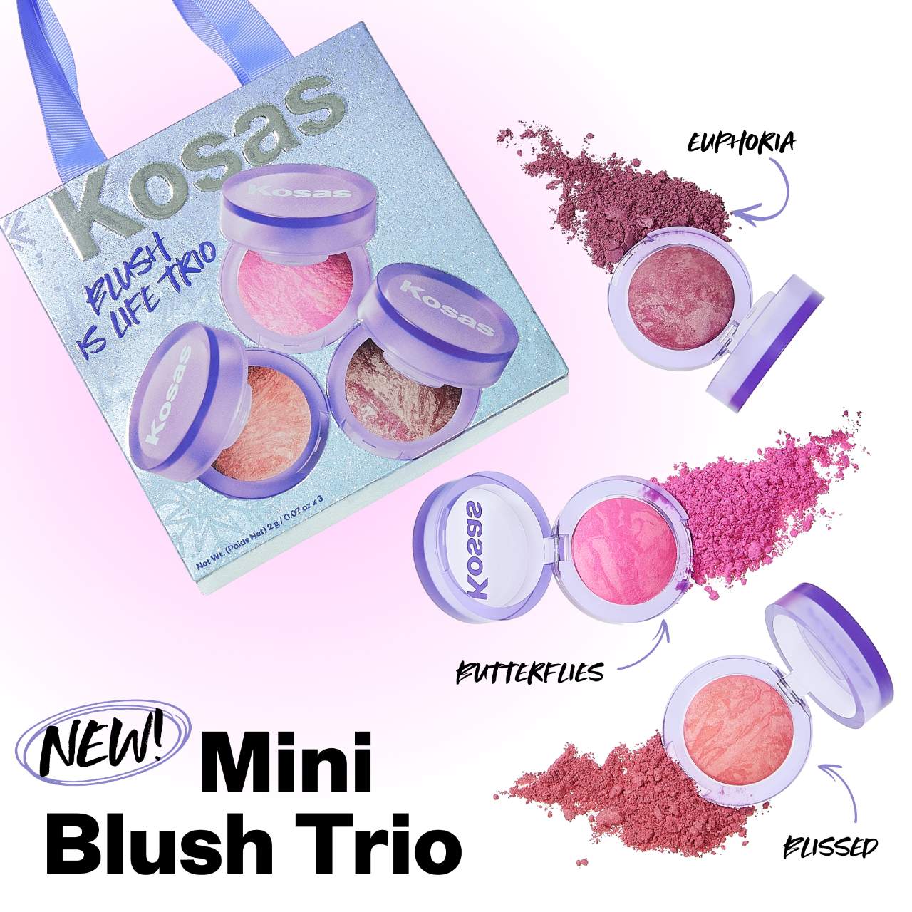 KOSAS  Mini Blush is Life Trio