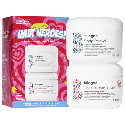 Briogeo Ultimate Hair Heroes Scalp Scrub Shampoo and Deep Conditioning Mask Value Set