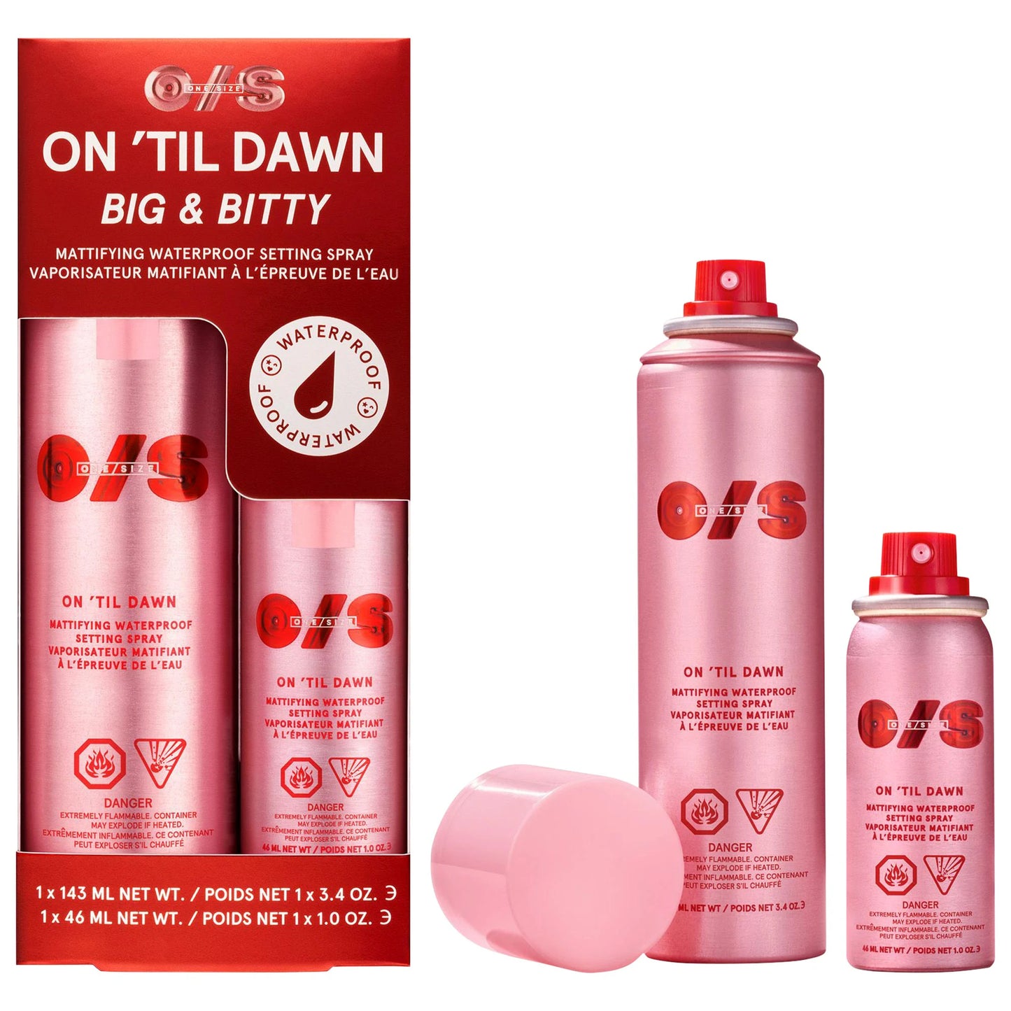 ONE/SIZE On 'Til Dawn Mattifying Waterproof Setting Spray Big & Bitty Duo