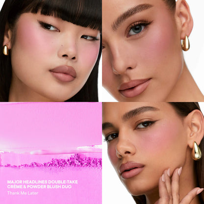 PATRICK TA  Major Headlines Double-Take Crème & Powder Blush Duo Thank Me Later - cool lilac