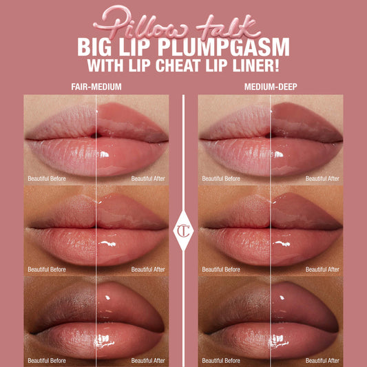 Charlotte Tilbury  Mini Pillow Talk Plumpgasm Lip Liner and Lip Gloss Set