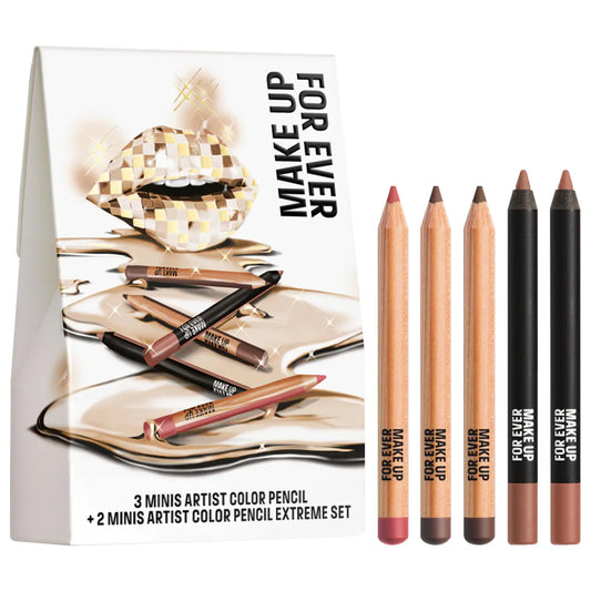MAKE UP FOR EVER  Mini Artist Color Pencil Original & Extreme Long-lasting Lip Liner Set
