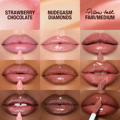 Charlotte Tilbury  Mini Big Lip Plumpgasm Plumping Lip Gloss Trio Makeup Gift Set