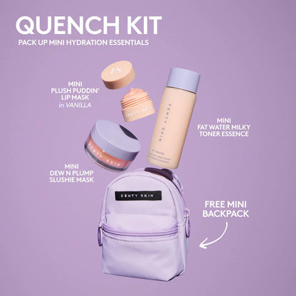 Fenty Beauty Quench Kit Mini 3-Piece Hydrating Skincare Set + Bag
