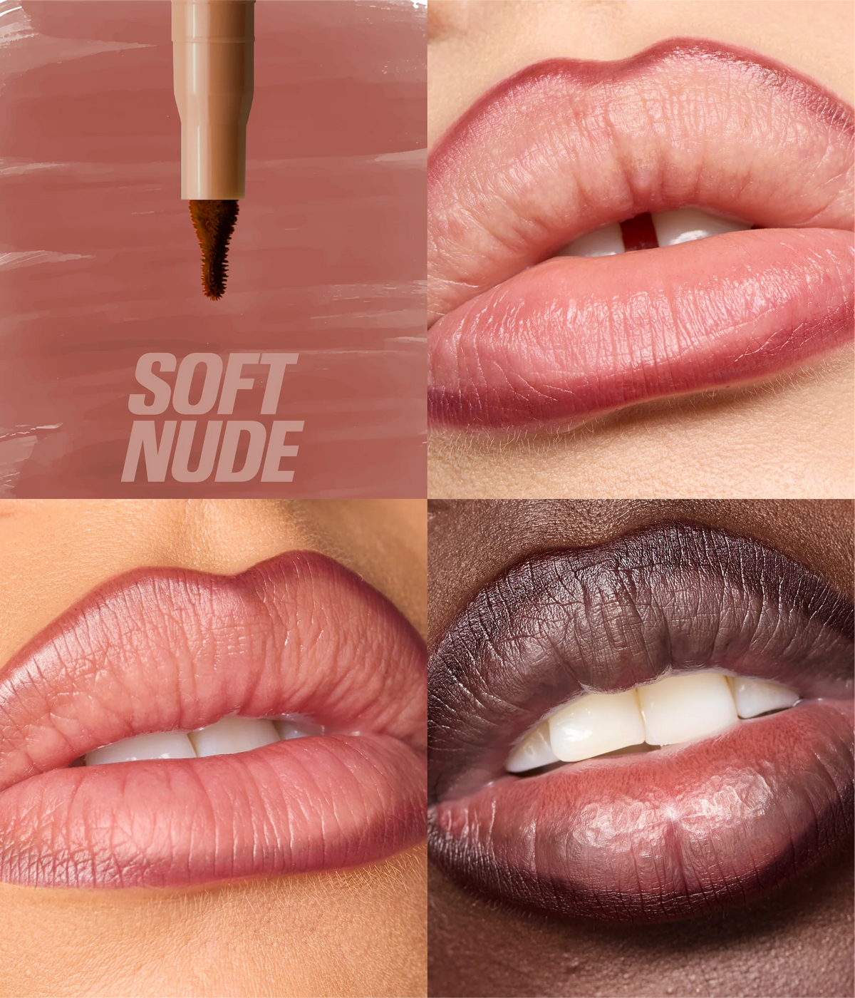 Huda Beauty Kiss Me Lip Duo – Pink Nude