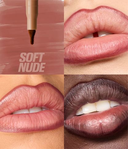 Huda Beauty Kiss Me Lip Duo – Pink Nude