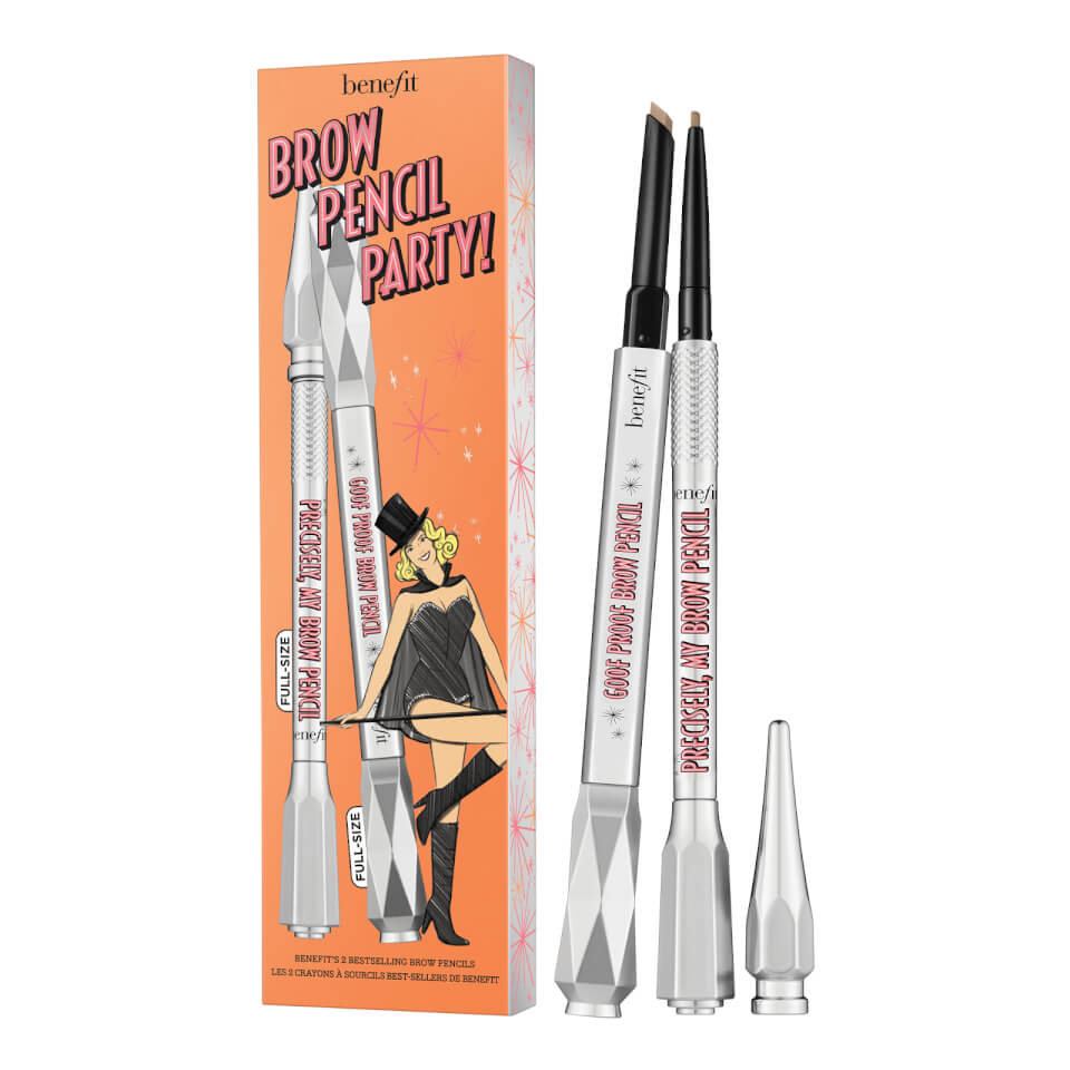 Benefit Brow Pencil Party Goof Proof & Precisely my Brow Duo Set (Worth £45.00) (Various Shades)