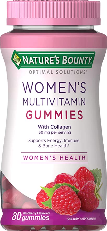 Women's Multivitamin Gummies, Raspberry Flavored, 80 Gummies