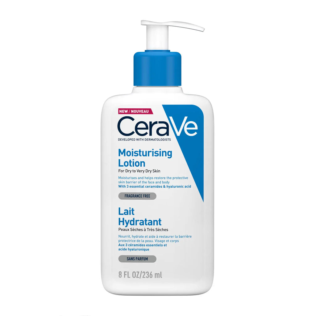 Cerave Moisturizing Lotion Dry Skin Face Body With Ceramide And Hyaluronic Acid 236ml