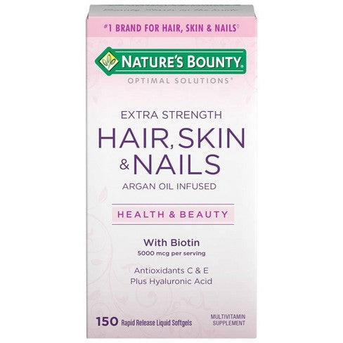 Optimal Solutions, Extra Strength Hair, Skin & Nails, 150 Rapid Release Liquid Softgels
