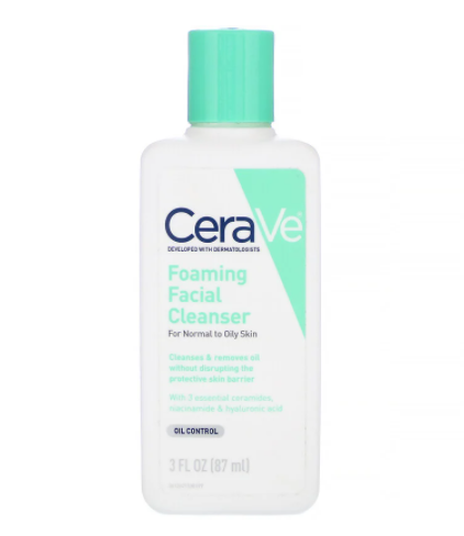 Foaming Facial Cleanser, For Normal to oily Skin, 3 fl oz (87 ml)