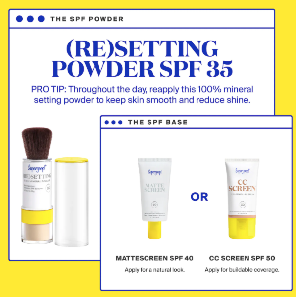 Supergoop (Re)setting 100% Mineral Powder Sunscreen SPF 35 PA+++