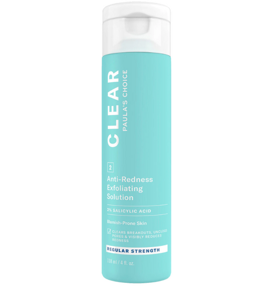 Paula’s Choice CLEAR Extra Strength Anti-Redness Exfoliating Solution With 2% Salicylic Acid 118ml