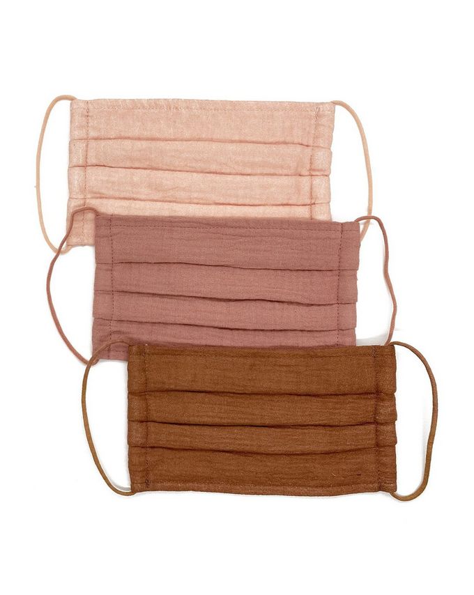 Cotton Face Covering, Dusty Rose, 3 Pack