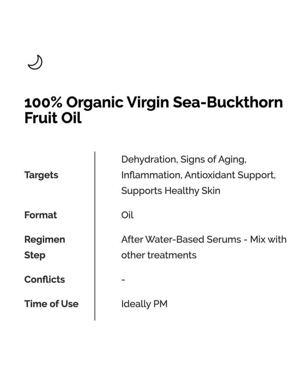 100% Organic Sea-Buckthorn Fruit Oil 30ml