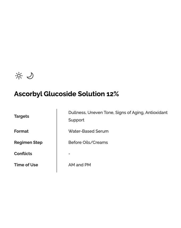 Ascorbyl Glucoside Solution 12% 30ml