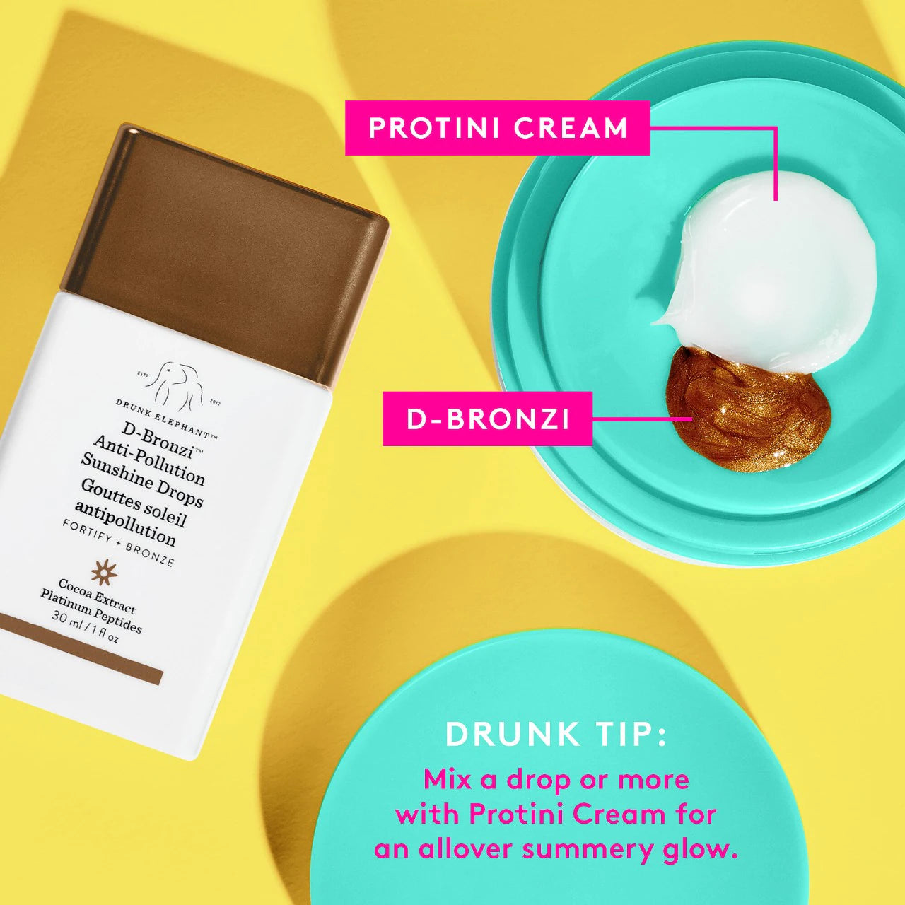 Drunk Elephant D-Bronzi™ Anti-Pollution Bronzing Drops with Peptides