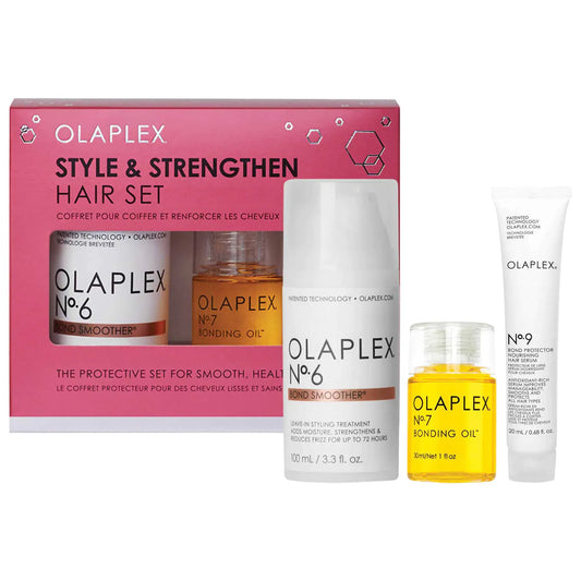 Olaplex Style & Strengthen Hair Set, No. 6, No. 7, & Mini No. 9