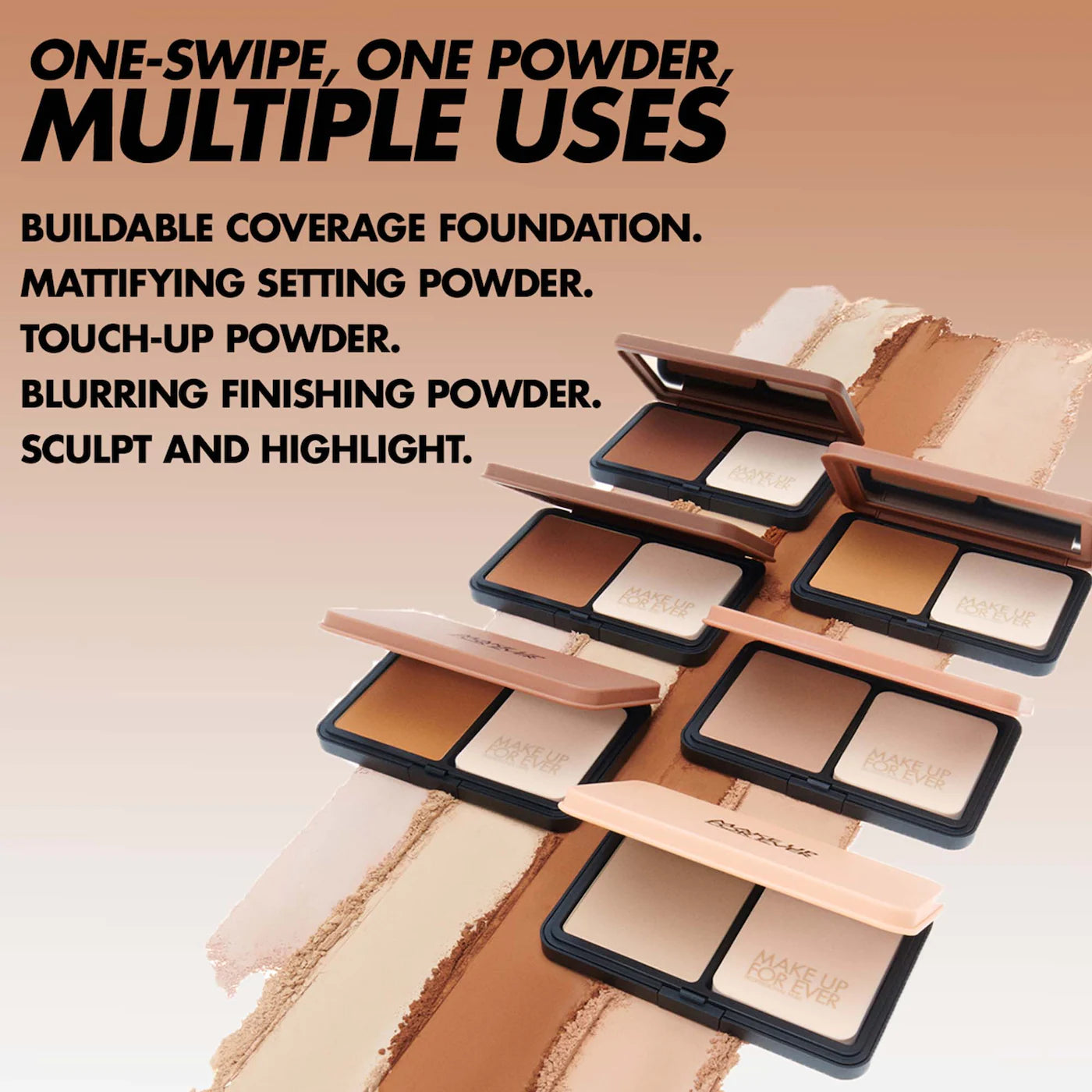 MAKE UP FOR EVER HD Skin Matte Velvet Undetectable Longwear Blurring Powder Foundation