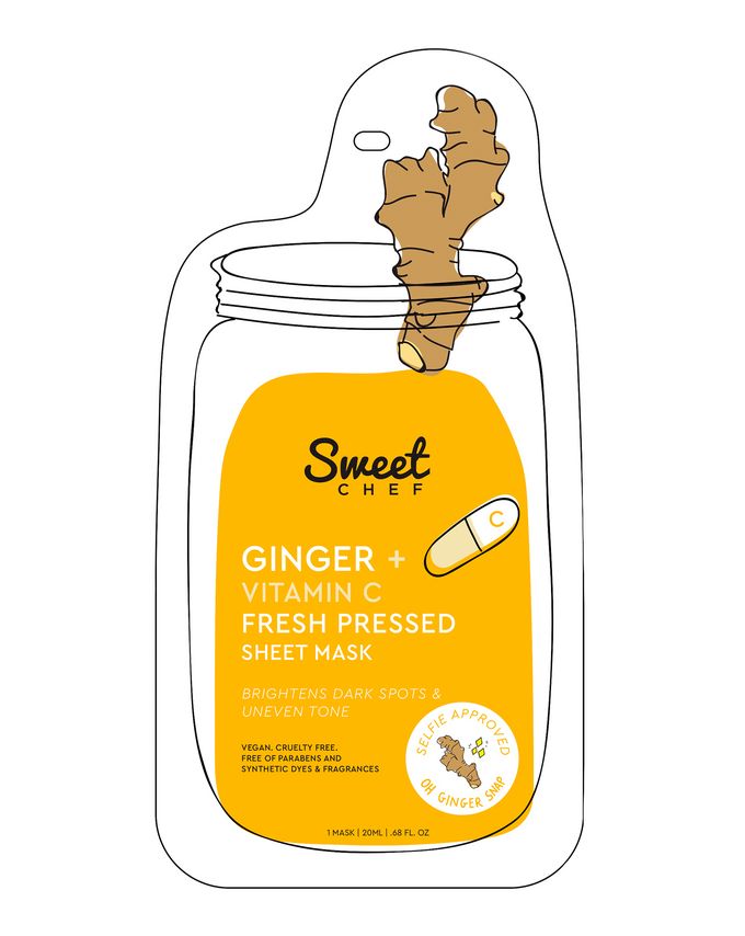 Ginger + Vitamin C Fresh Pressed Sheet Mask( 1 mask )